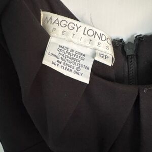 Maggy London Elegant Black Dress 12 Petite